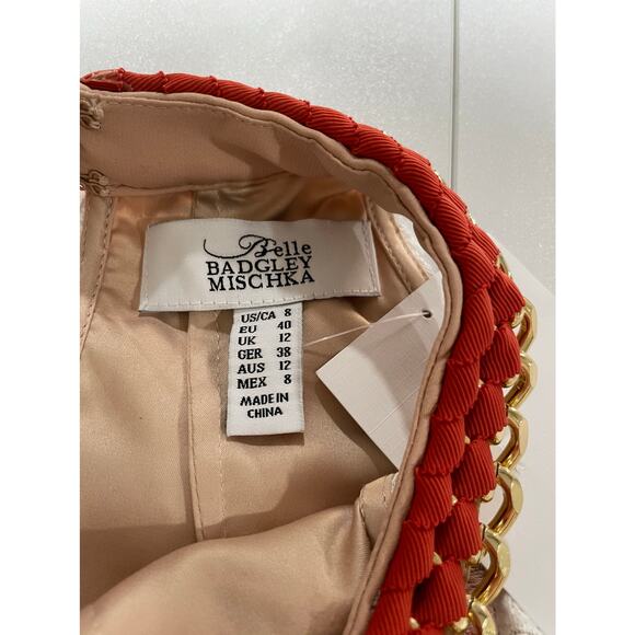 Belle by Badgley Mischka Eve Dress Floral Lace Size 8 NWT - Picture 2 of 14